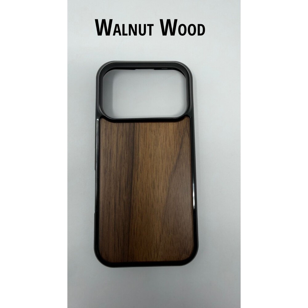 Wooden iPhone 17 Pro Phone Case - Walnut